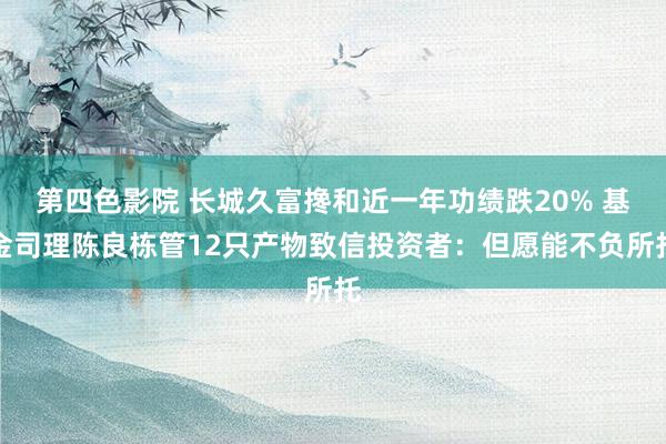 第四色影院 长城久富搀和近一年功绩跌20% 基金司理陈良栋管12只产物致信投资者：但愿能不负所托