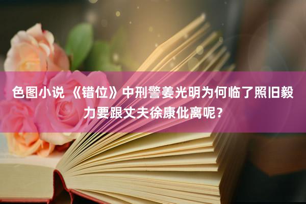 色图小说 《错位》中刑警姜光明为何临了照旧毅力要跟丈夫徐康仳离呢？