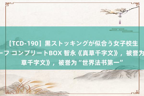 【TCD-190】黒ストッキングが似合う女子校生は美脚ニューハーフ コンプリートBOX 智永《真草千字文》，被誉为“世界法书第一”