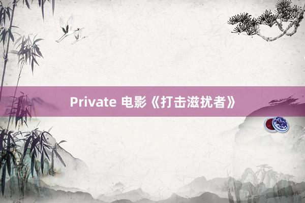 Private 电影《打击滋扰者》