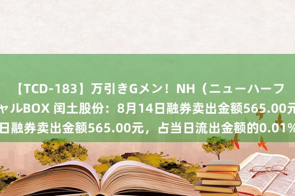 【TCD-183】万引きGメン！NH（ニューハーフ）ペニクリ狩りスペシャルBOX 闰土股份：8月14日融券卖出金额565.00元，占当日流出金额的0.01%