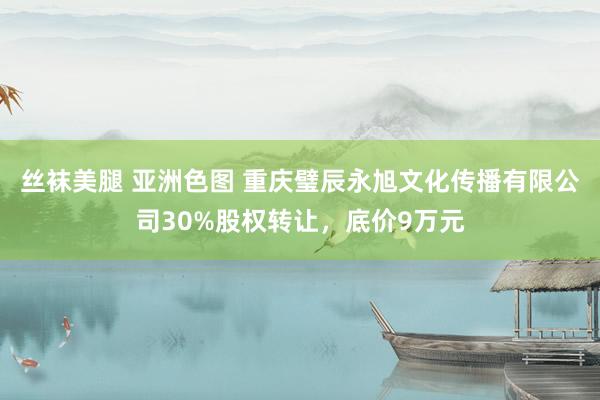 丝袜美腿 亚洲色图 重庆璧辰永旭文化传播有限公司30%股权转让，底价9万元